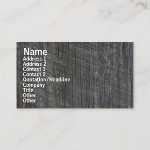 Barn Board Nature Photography Business Card