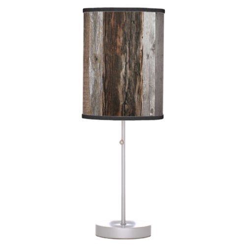 Barn Board Reclaimed Wood Rustic Wood Table Lamp