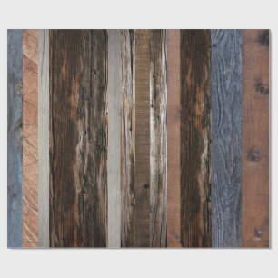 Barn Board Reclaimed Wood Rustic Wood Wrapping Paper