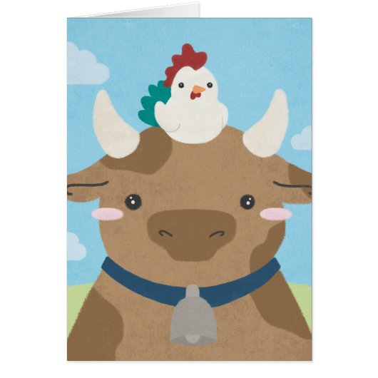 Barn Buddies - Cow & Chick Cards (Front)