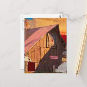 Barn Collage Postcard