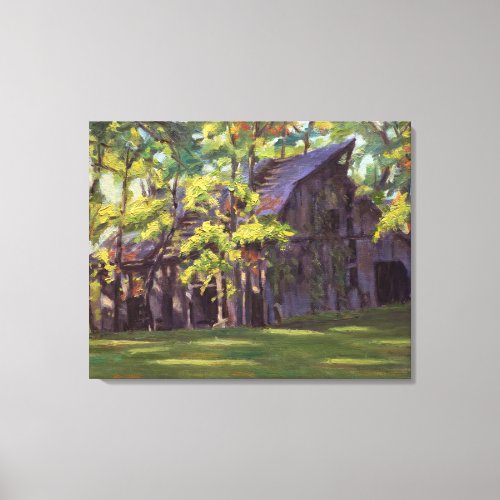 Barn Country Painting Canvas Print