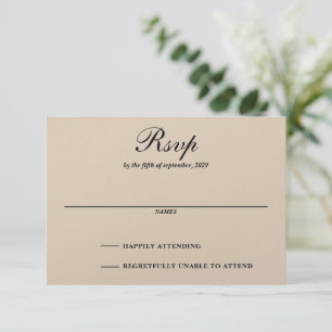 Barn Couple RSVP Card