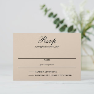 Barn Couple RSVP Card