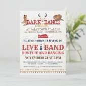 Barn Dance Party Invitation | Rodeo Cowboy Party (Standing Front)