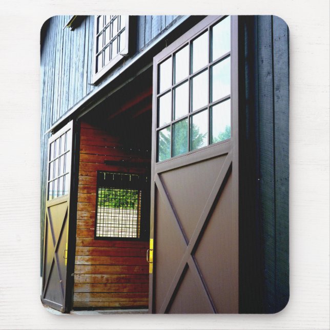 Barn Door Perspective Mouse Pad (Front)