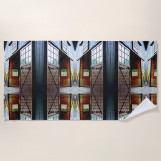 Barn Door Perspective, Revelation 3:8 Beach Towel