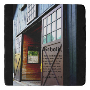 Barn Door Perspective, Revelation 3:8 Trivet
