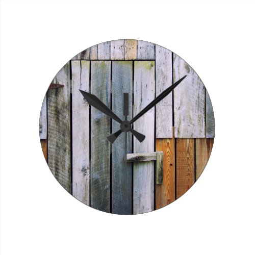 Barn Door Round Clock
