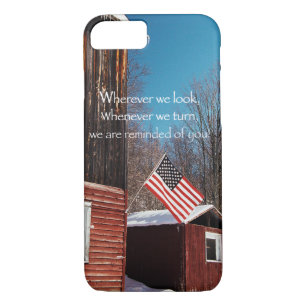 Barn Flag Patriotic Reminders All Around iPhone 8/7 Case