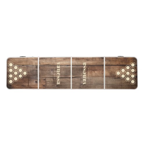 Barn Floor Boards Minimal Modern Classic Name Beer Pong Table
