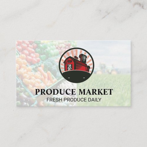 Barn  Fresh Produce Business Card