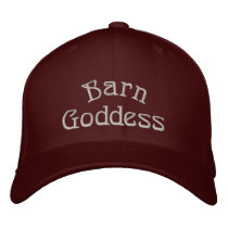 Barn Goddess Cute Horse Embroidered Baseball Hat