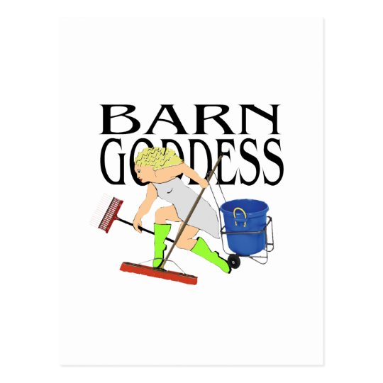 Barn Goddess Postcard