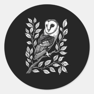 Barn  Goth Witch Goblincore Cottagecore Academia Classic Round Sticker