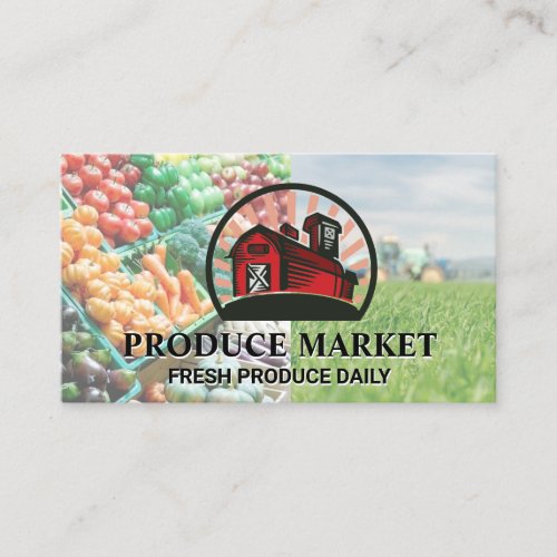Barn  Grocery Store Produce Stand Business Card
