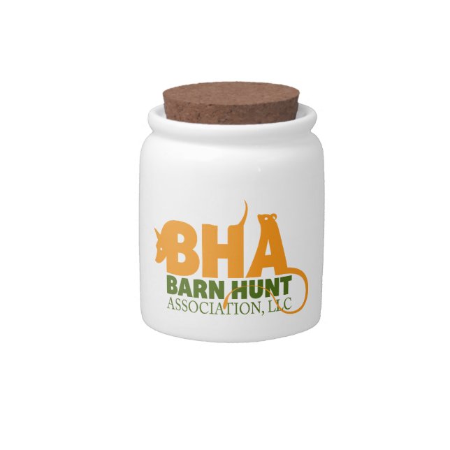 Barn Hunt Association LLC Logo Gear Candy Jar (Front)