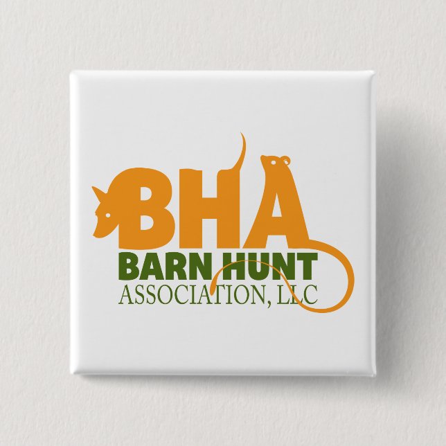 Barn Hunt Association LLC Logo Gear Pinback Button (Front)