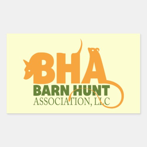 Barn Hunt Association LLC Logo Gear Rectangular Sticker
