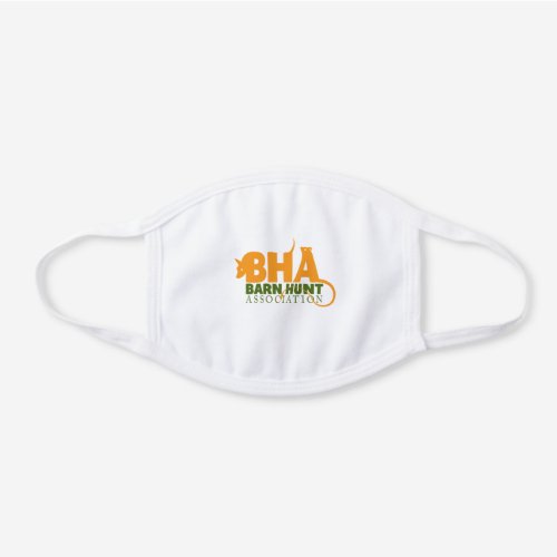 Barn Hunt Cotton Face Mask White only White Cotton Face Mask