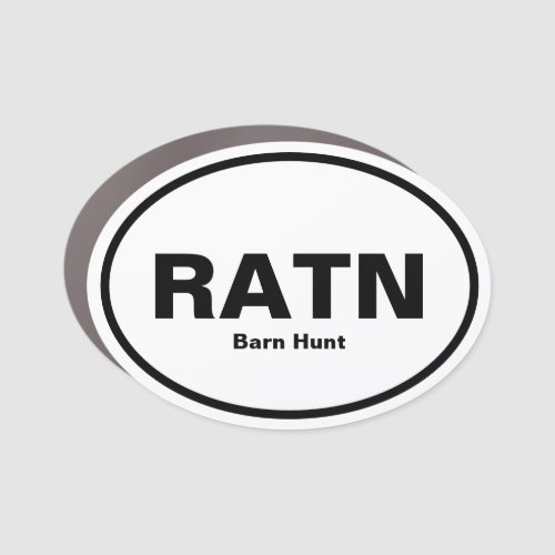 Barn Hunt Title Car Magnet _ Novice