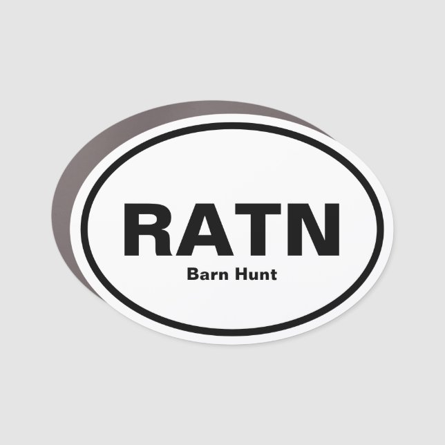 Barn Hunt Title Car Magnet - Novice (Front)