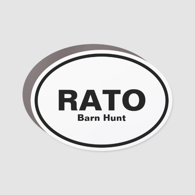 Barn Hunt Title Magnet - Open  (Front)