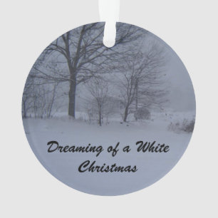 Barn in a Maine Blizzard Ornament