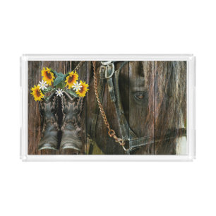Barn In God We Trust Acrylic Tray