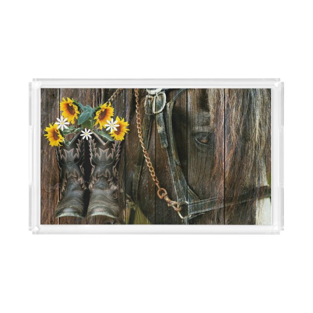 Barn In God We Trust Acrylic Tray (Front)