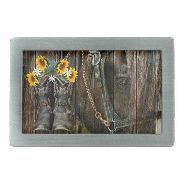 Barn In God We Trust Belt Buckle (Front)