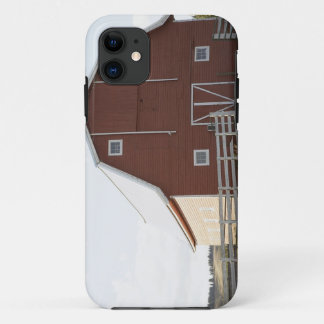 Barn in rural landscape iPhone 11 case