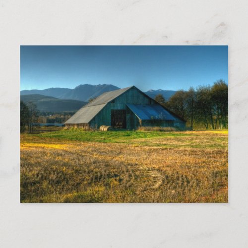 Barn in Sequim Washington Postcard