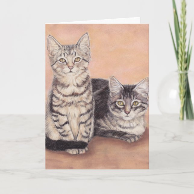 Barn Kittens Greeting Card by Charlotte Yealey (Front)
