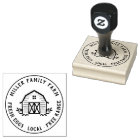 Barn Logo Family Farm Custom Round Chicken Egg