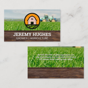 Barn Logo   Farmland Tractor Business Card