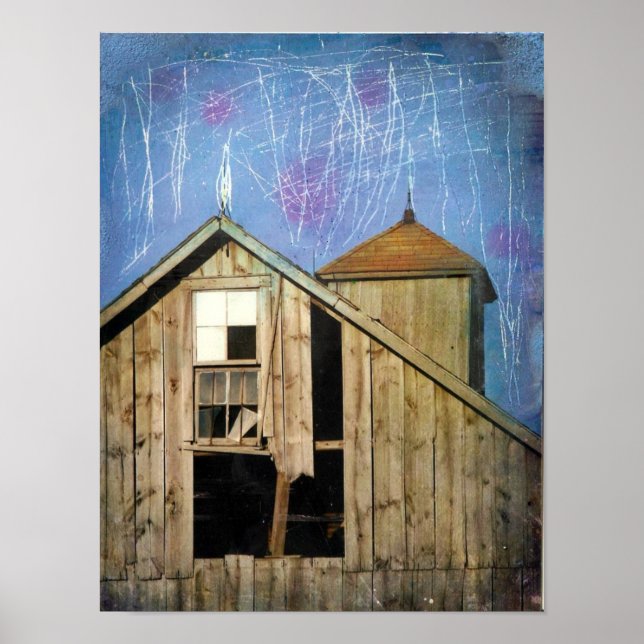 Barn Mixed Media 2 Poster (Front)