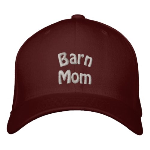 Barn Mom Horse Embroidered Hat