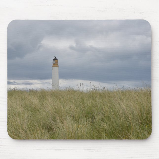 Barn Ness Lighthouse, Scotland Mouse Pad (Front)