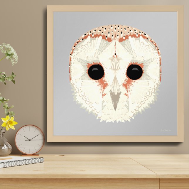 Barn Owl 24x24 Print (Table Top)