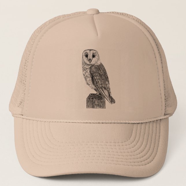 Barn Owl 2 Trucker Hat (Front)