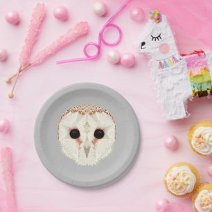 Barn Owl 7" Paper Plates