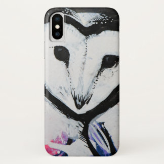 Barn Owl Art iPhone X Case