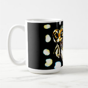 Barn owl art coffee mug