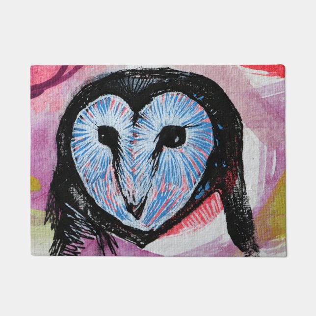 Barn Owl Art                                       Doormat (Front)