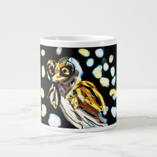 Barn owl art giant coffee mug