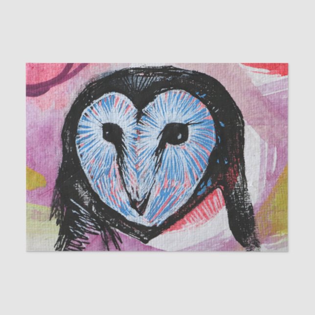 Barn Owl Art                                       Tissue Paper (Front)