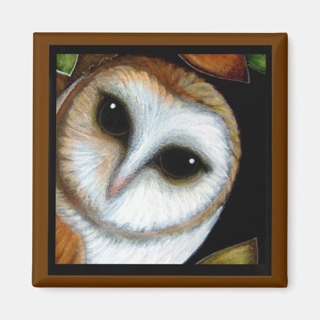 BARN OWL AUTUMN Magnet (Front)