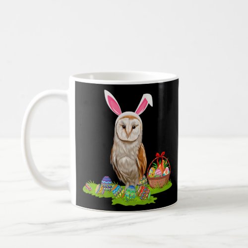 Barn Owl Bird Easter Egg Hunt Bunny Barn Owl Easte Coffee Mug