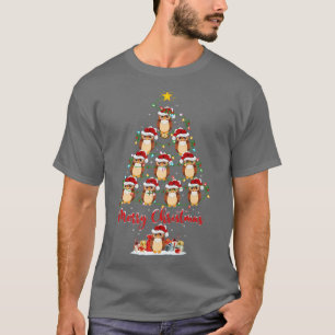 Barn Owl Bird Lover Matching Santa Barn Owl Christ T-Shirt